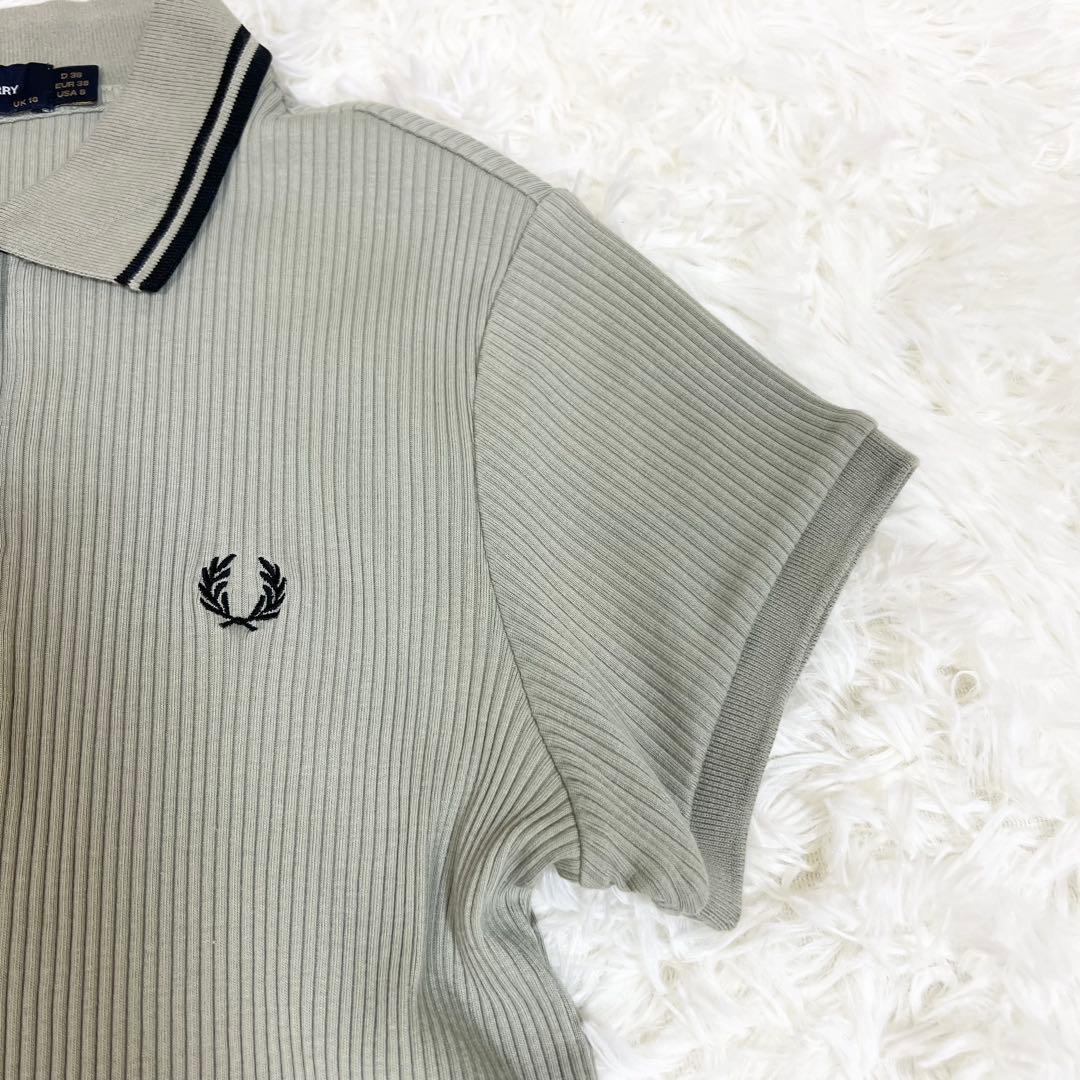 美品✨フレッドペリー ポロシャツ Ribbed Polo Shirt G5138