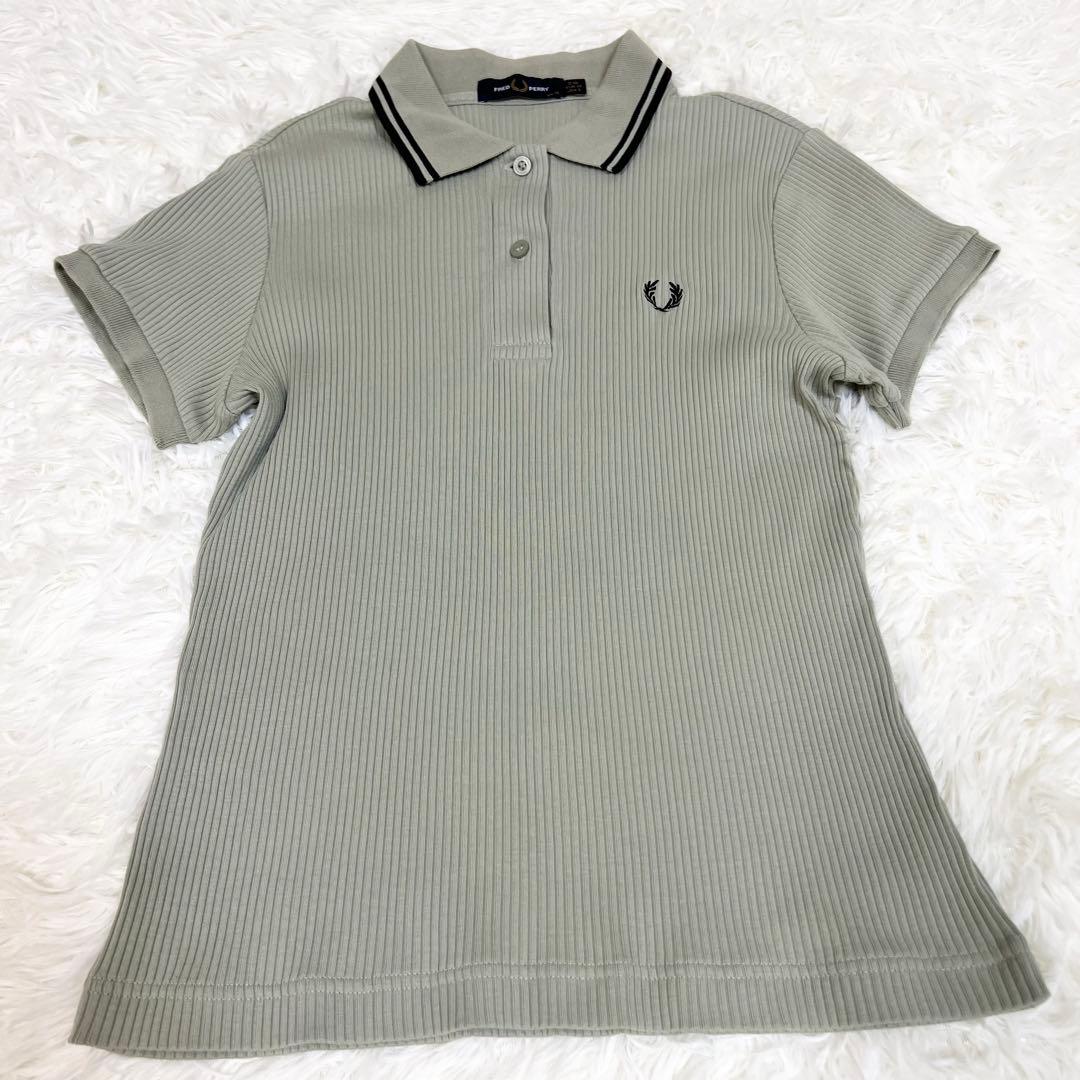 美品✨フレッドペリー ポロシャツ Ribbed Polo Shirt G5138