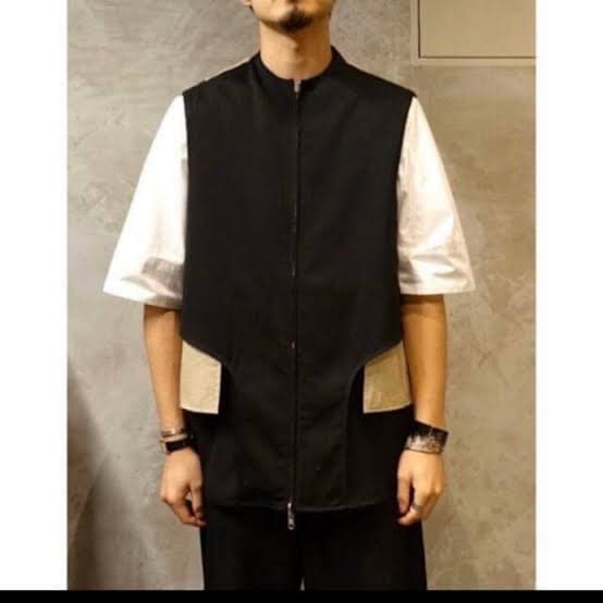 omar afridi “atelier vest” 20ss 黒 ウール