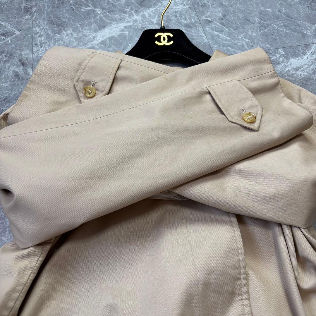 極美品♡バーバリー　ステンカラーコート　ベルト　ノバチェック ベージュ　XL