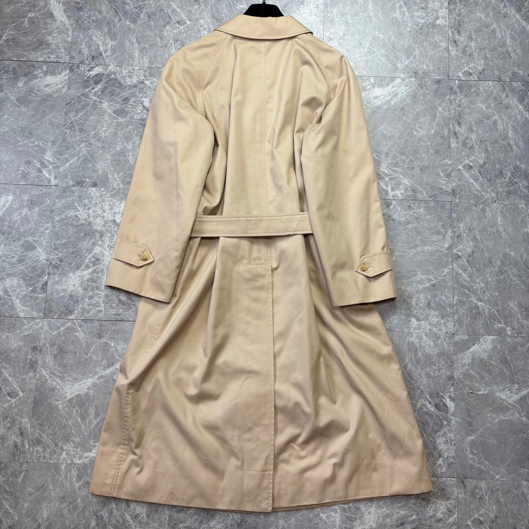 極美品♡バーバリー　ステンカラーコート　ベルト　ノバチェック ベージュ　XL