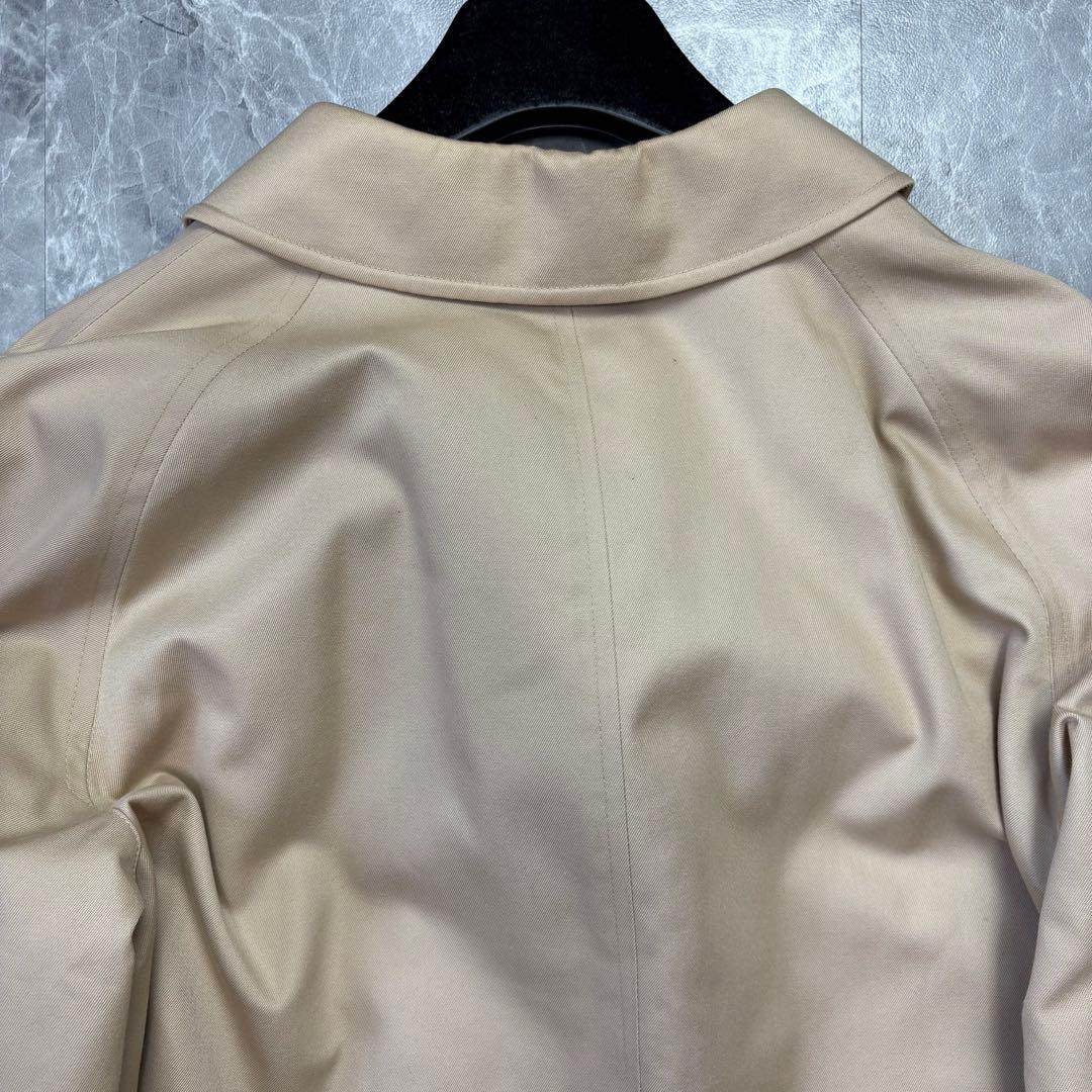 極美品♡バーバリー　ステンカラーコート　ベルト　ノバチェック ベージュ　XL