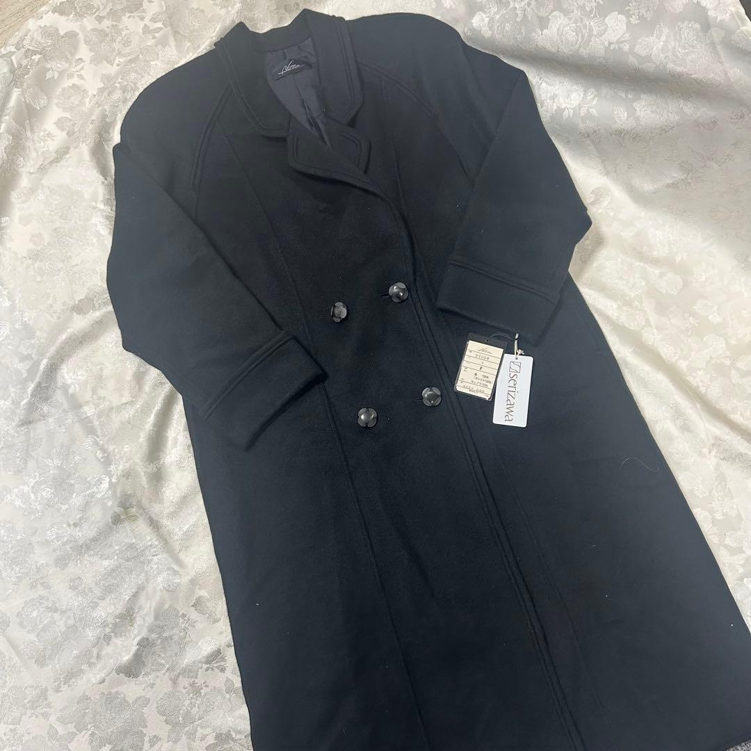 【新品タグ付き】serizawa カシミヤ100% コート ブラック 定価35万