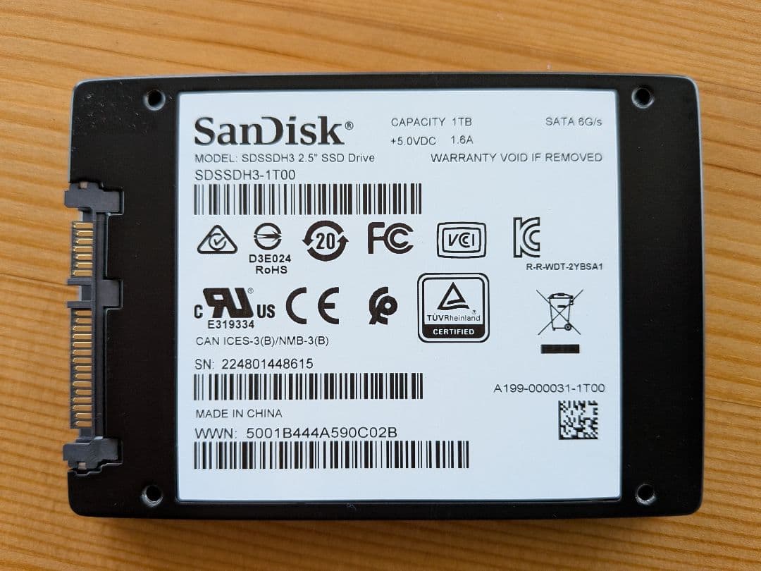 内蔵型SSD SanDisk Ultra 3D SSD 1TB