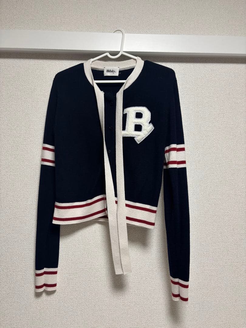 トップス bibiy. B. CLUB TIE CARDIGAN NAVY