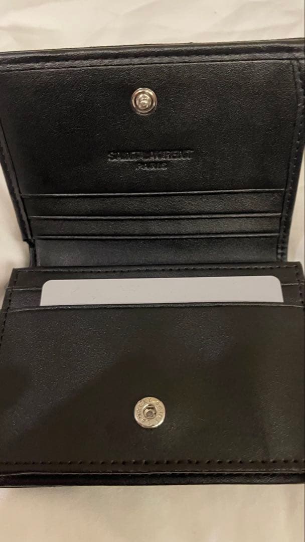 SAINT LAURENT ブラック 二つ折り財布