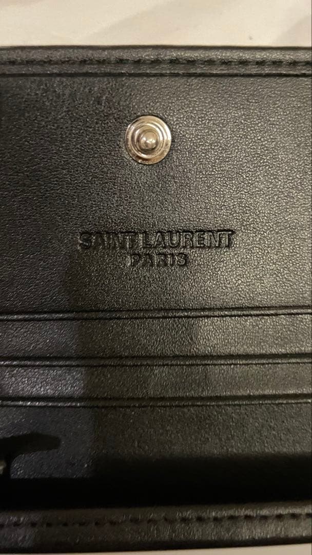 SAINT LAURENT ブラック 二つ折り財布