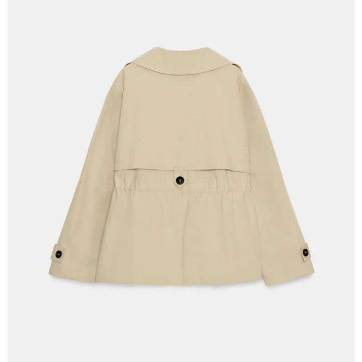 【最安値】ZARA 調節可能なウエスト ショートトレンチコート XS 完売品