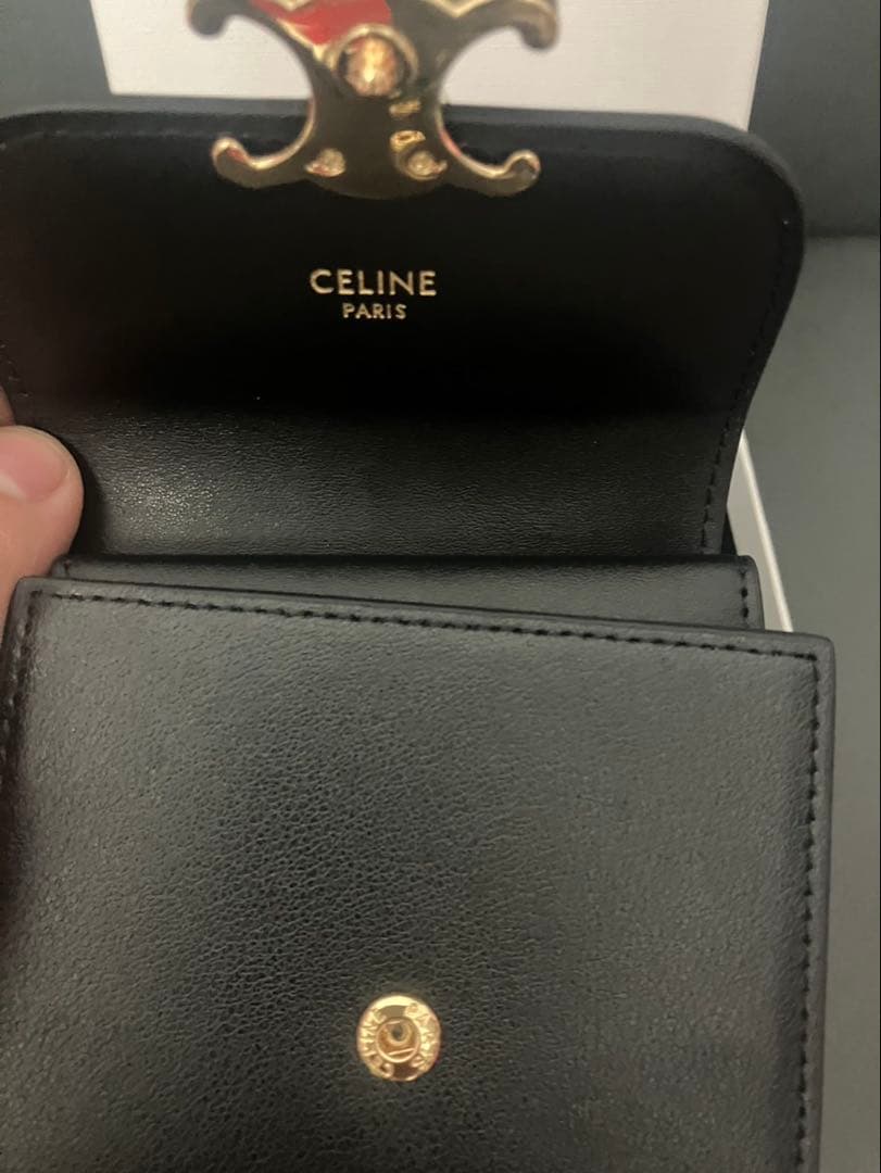 CELINE ブラックレザー 財布