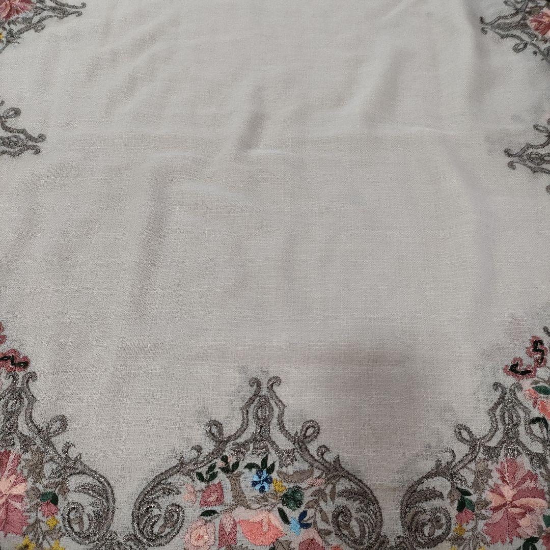 超美品　JANAVI ストール　ショール　大判　カシミヤ100