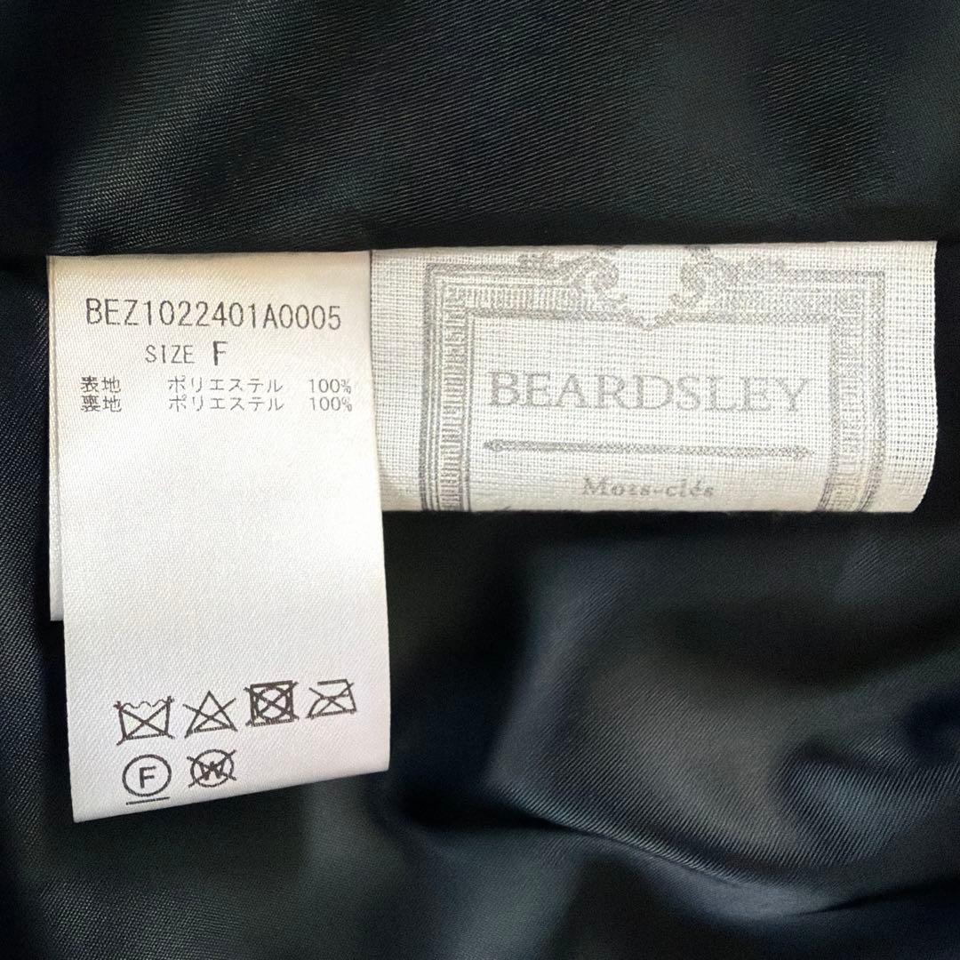 【新品タグ付】BEARDSLEY プリーツティアードスカート　ブラック　FREE