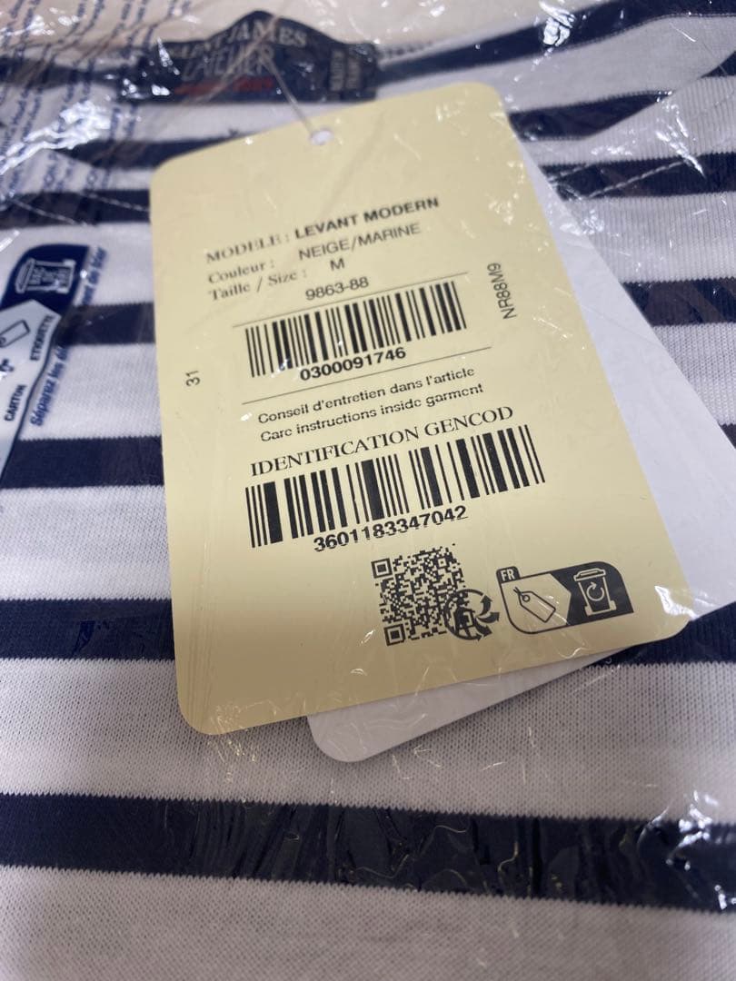 ピ*チ様 SAINT JAMES 半袖Tシャツ M 白/紺　★新品★