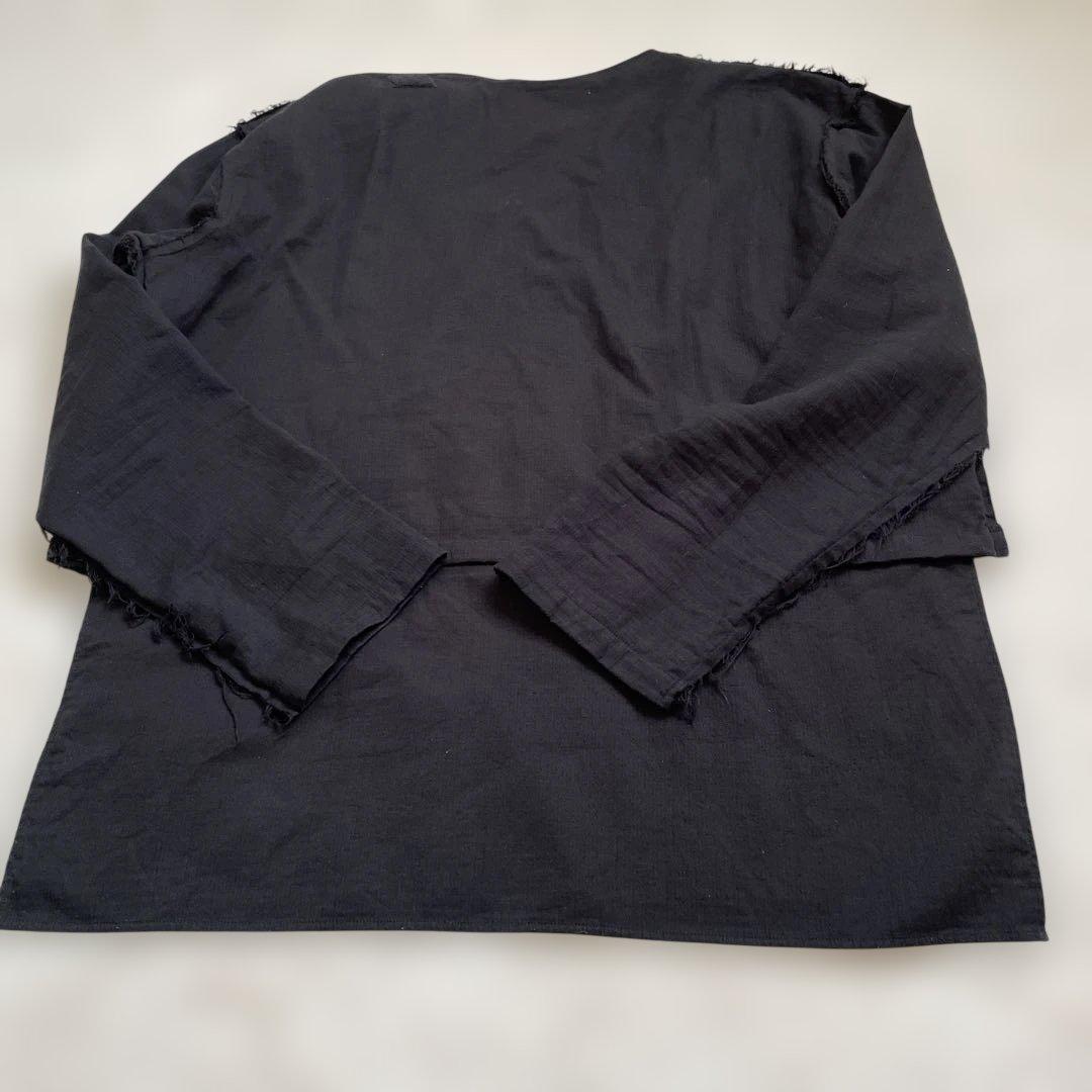 Mountain Research Muslin Tee 黒 長袖