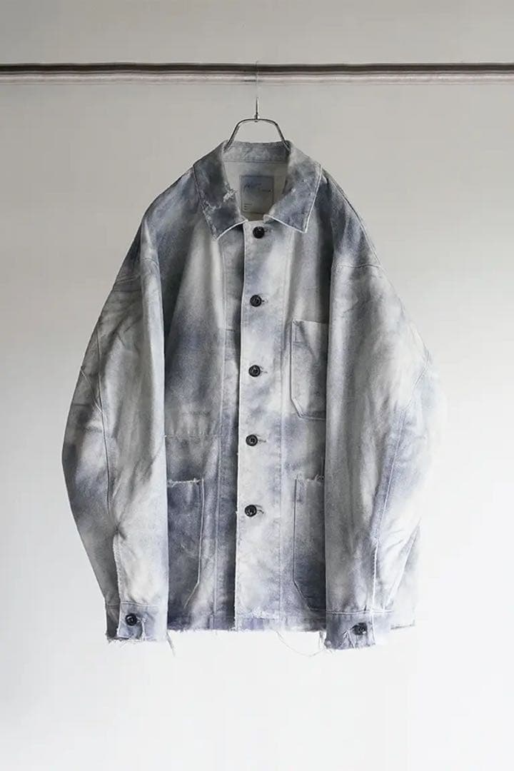 ジャケット・アウター ANCELLM UNEVEN PAINT COVERALL