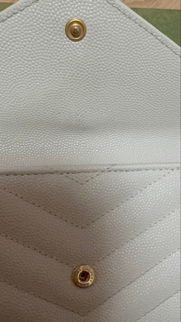 YSL ミニウォレット / カードケース アイボリー