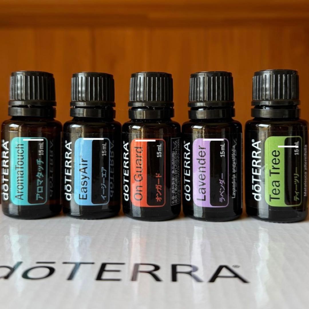 doTERRA エッセンシャルオイルセット ウッドボックス付き