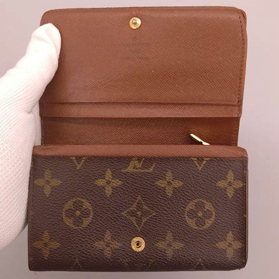 鑑定済LOUIS VUITTON ポルトモネヴィエトレゾール M61730　財布