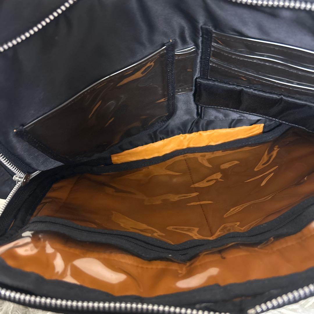 【美品】PORTER タンカー 2層式 ショルダーバッグ 黒