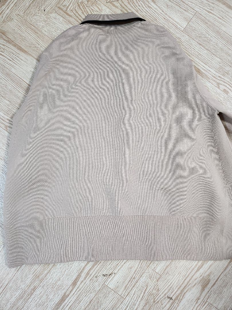UNITED ARROWS フリル付きポロシャツ 五分袖 ベージュ