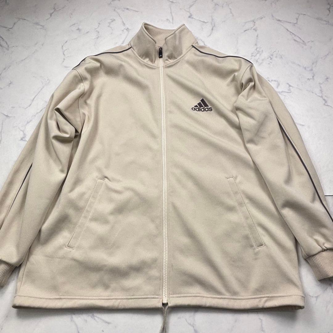 【逸品】アディダス　セットアップ　ジャージー　X L相当　日本製　3本ライン