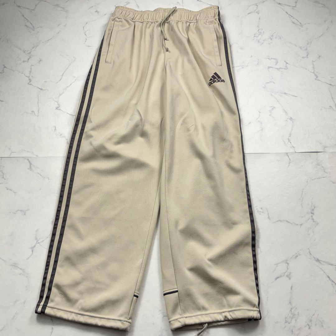 【逸品】アディダス　セットアップ　ジャージー　X L相当　日本製　3本ライン