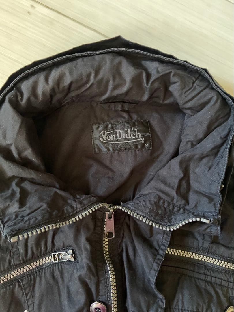 VonDutch ブラック　薄手　ジャケット　レディースM Y2K