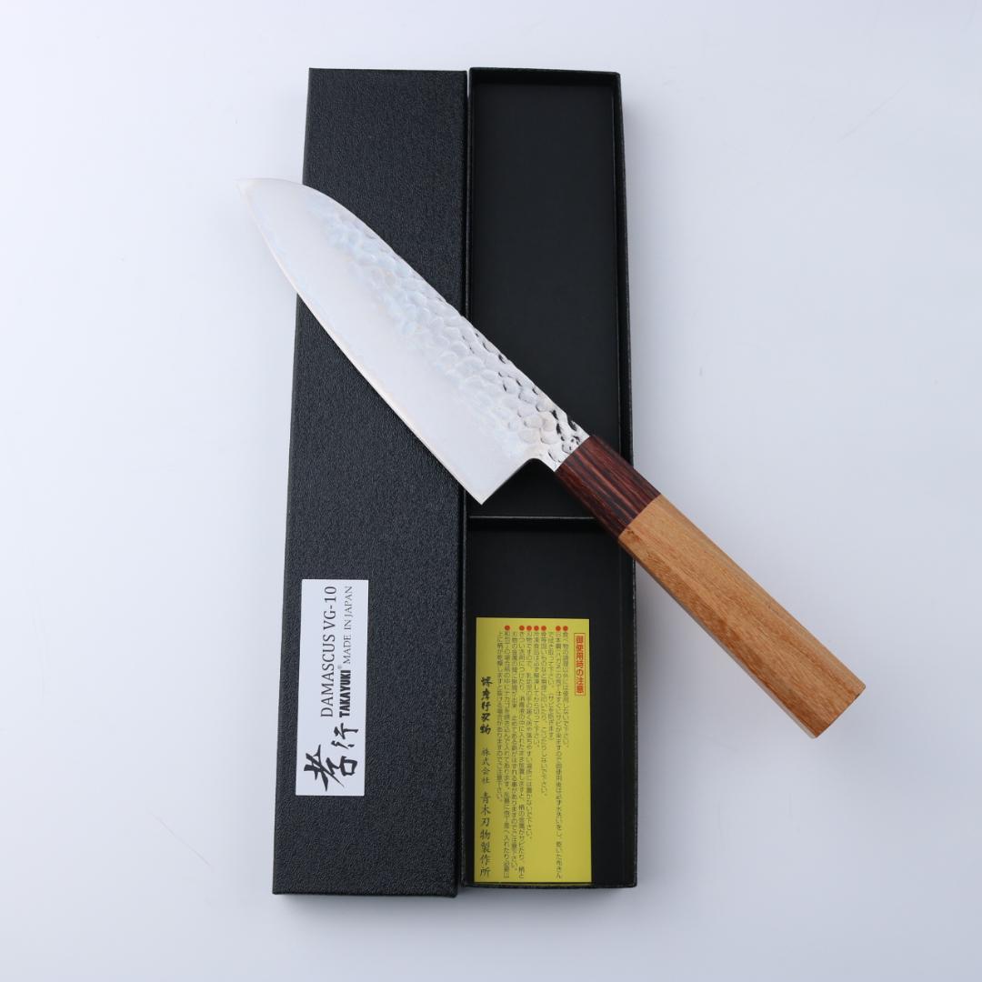 堺孝行 三徳包丁 VG10ダマスカス鋼 33層 170mm