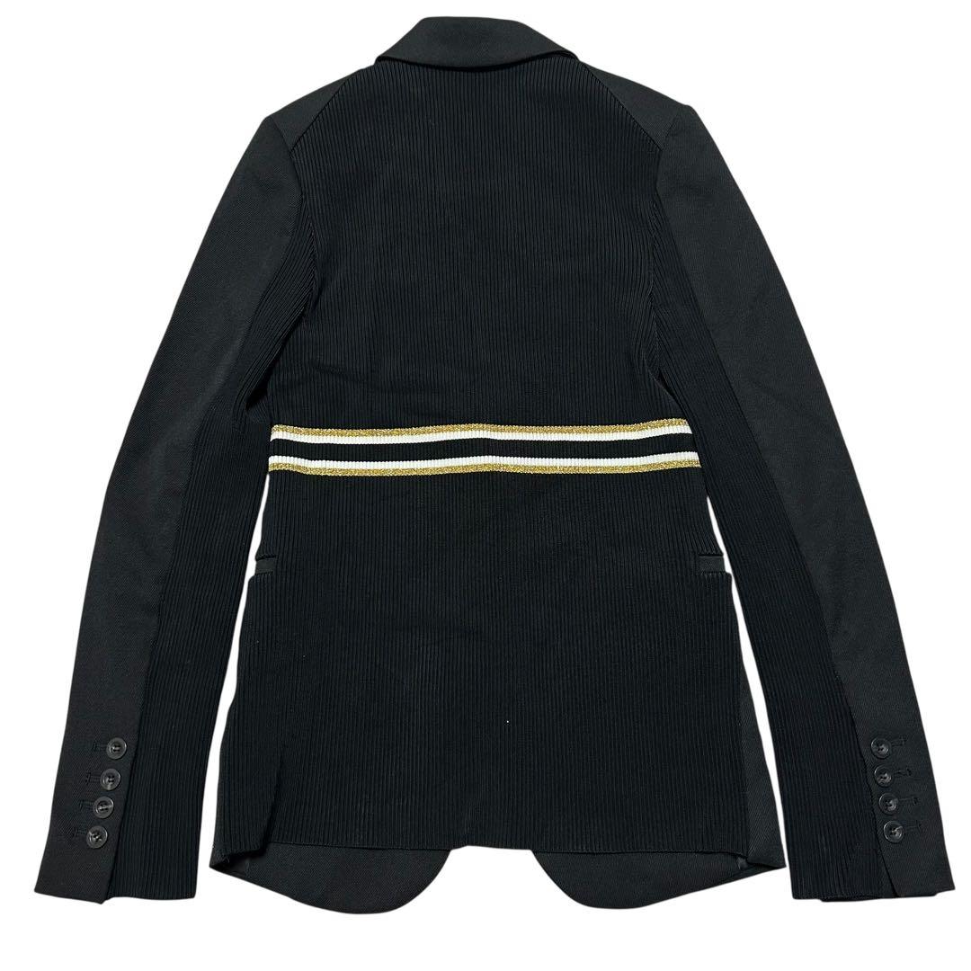 極美品　GUCCI テーラードジャケット　切り替えリブジャケット　レディース