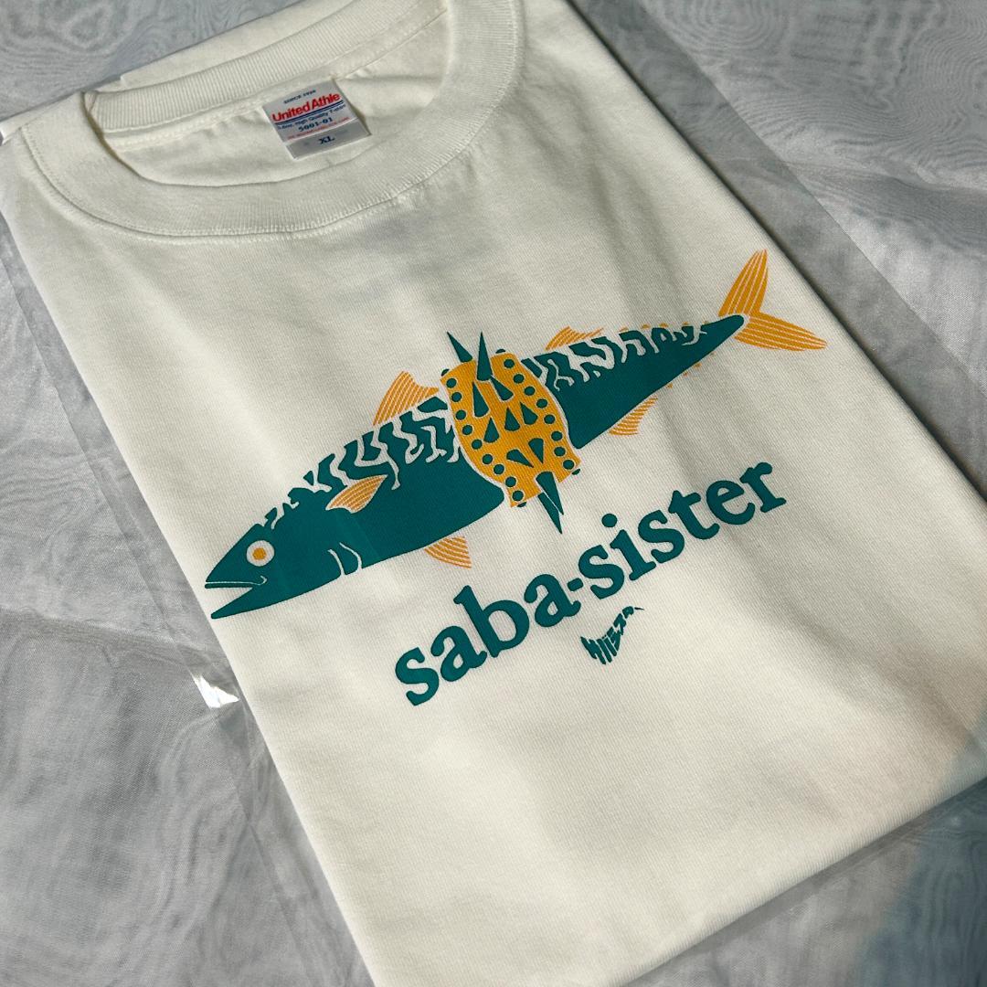 サバシスター 復刻 サバのTシャツ Vanilla white 白 XL