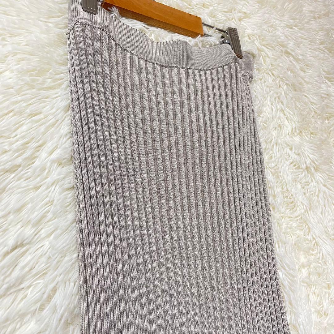 新品　Whim Gazette ロングスカート　ライトベージュ　タグ付き