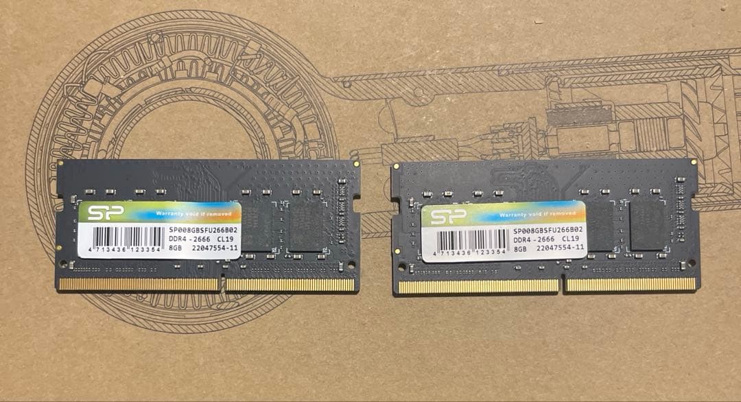 SODIMM ノート用　8GB× 16GB DDR4