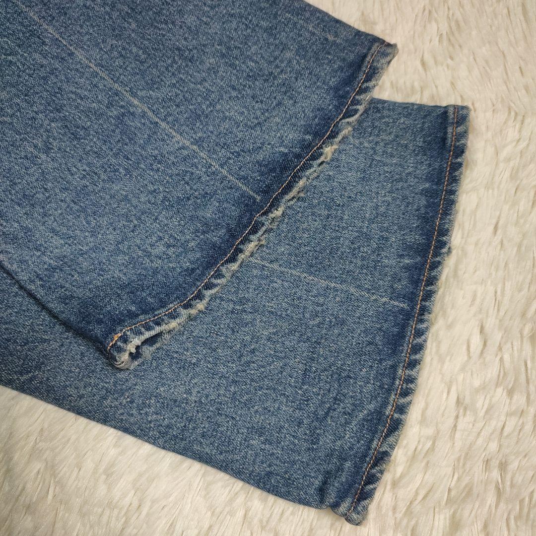 新品 MOUSSE size 22 MVS フレアデニム ライトブルー マウジー