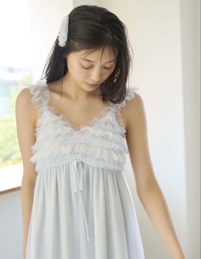 ★新品タグ付★完売品★SNIDEL  チュールフリルワンピース