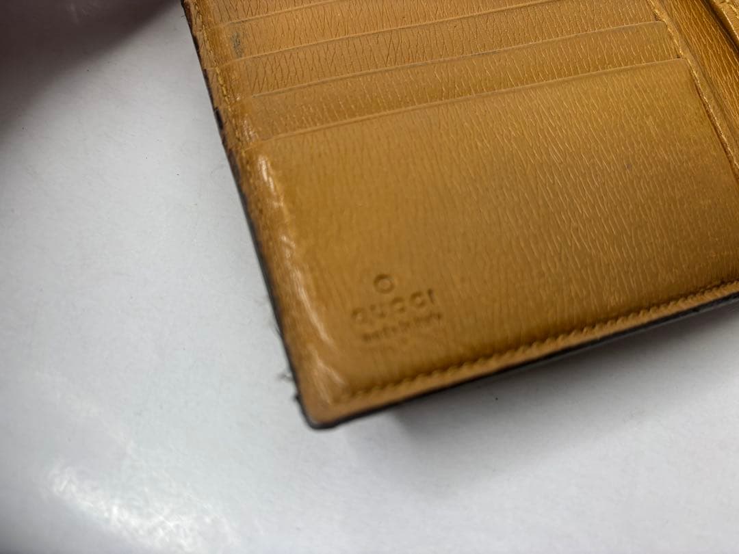 GUCCI グッチ 二つ折り財布 ブラウン