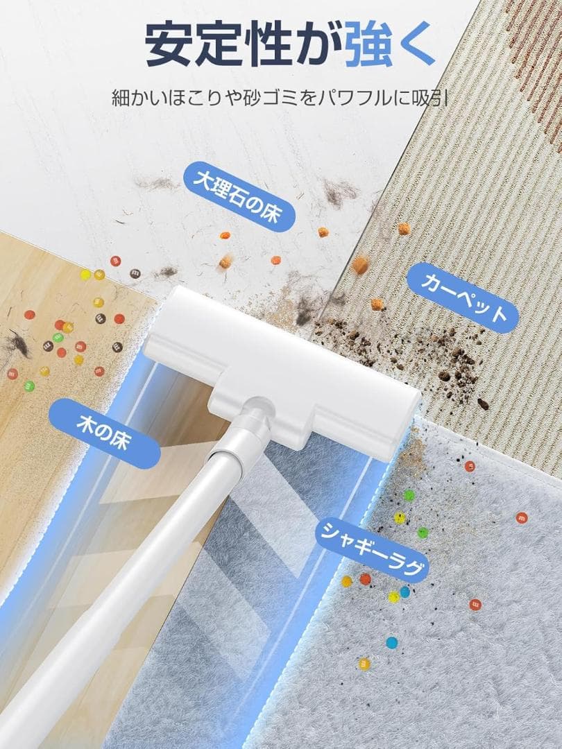 掃除機 コードレス 置くだけ充電 38000pa強力吸引 ハンディ クリーナー