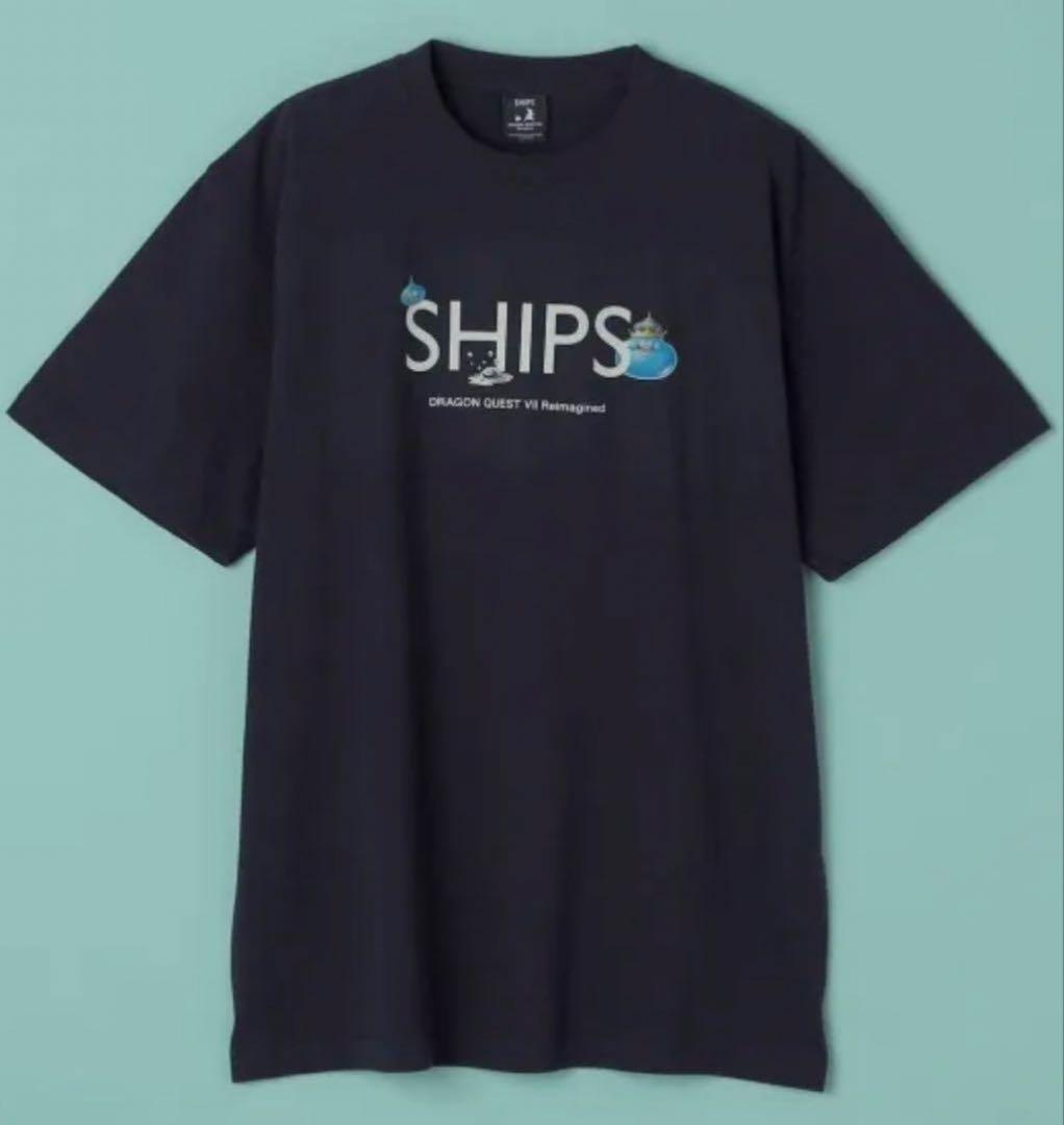 SHIPS ドラゴンクエスト7 Reimagined Tシャツ M ネイビー 紺