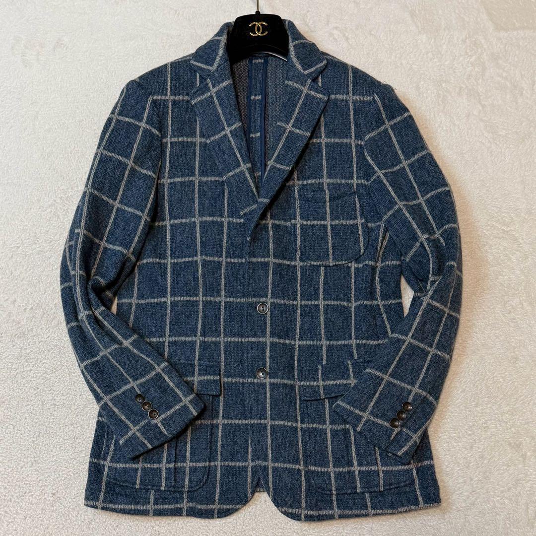 美品 Lサイズ RING JACKET テーラードジャケット チェック 日本製