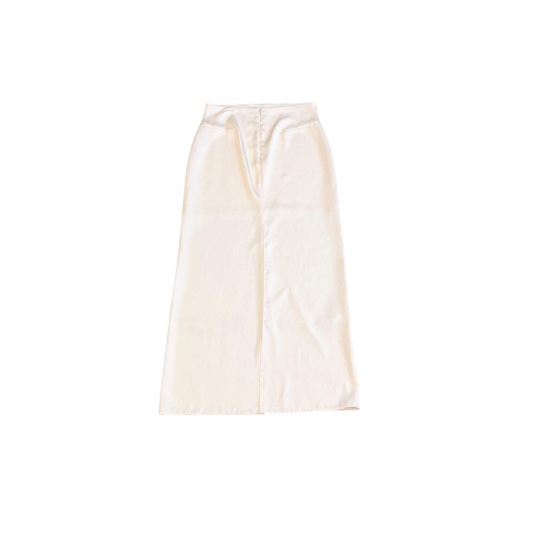リアムプラージュ　plage スラックスサテンスカート　38 キナリ　美品