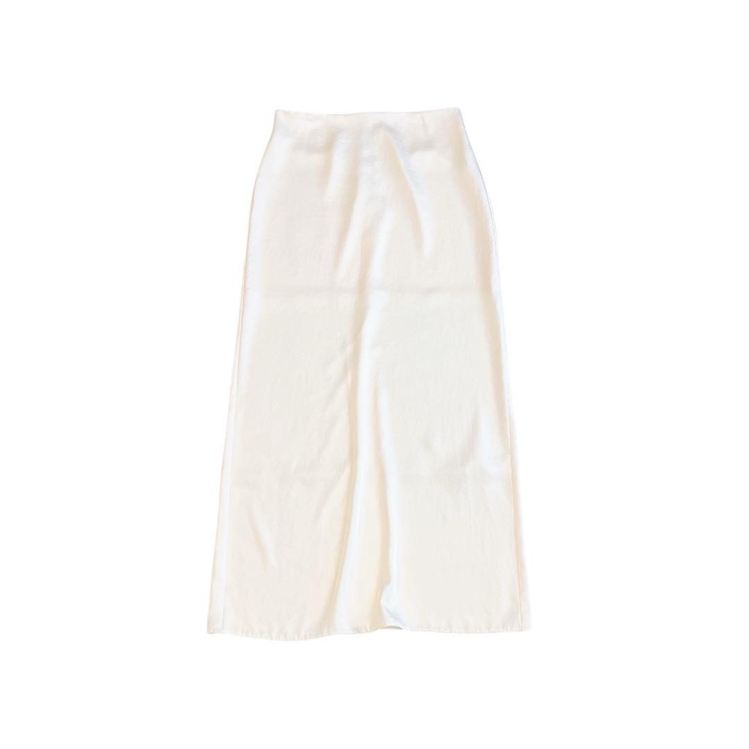 リアムプラージュ　plage スラックスサテンスカート　38 キナリ　美品