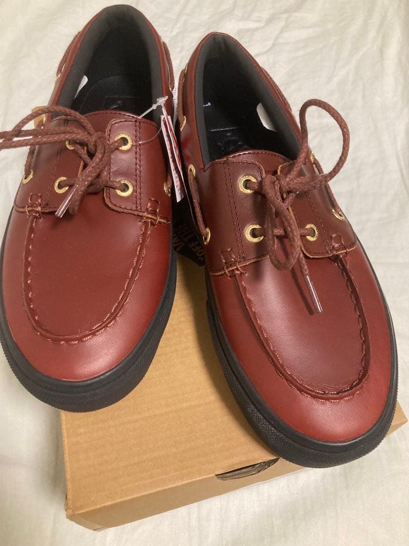 靴 VANS v176cf 2 eyelet brown/black 25.5