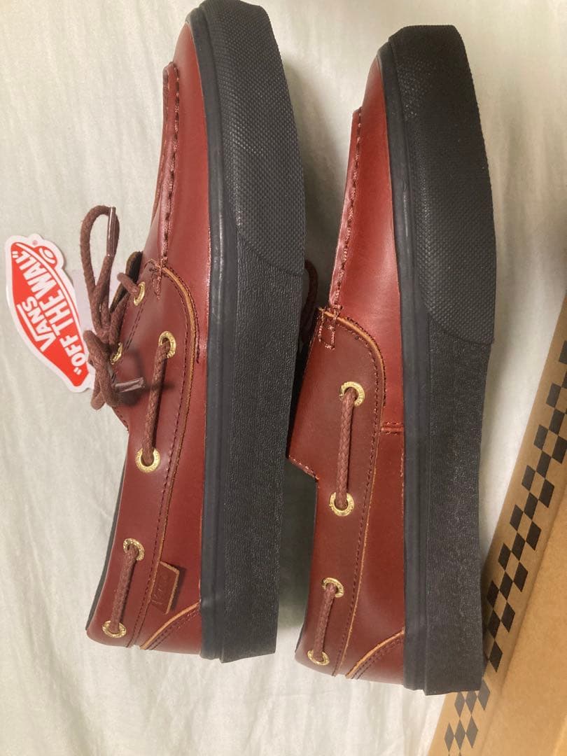 靴 VANS v176cf 2 eyelet brown/black 25.5