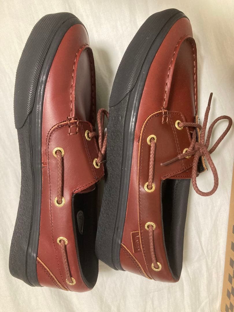 靴 VANS v176cf 2 eyelet brown/black 25.5