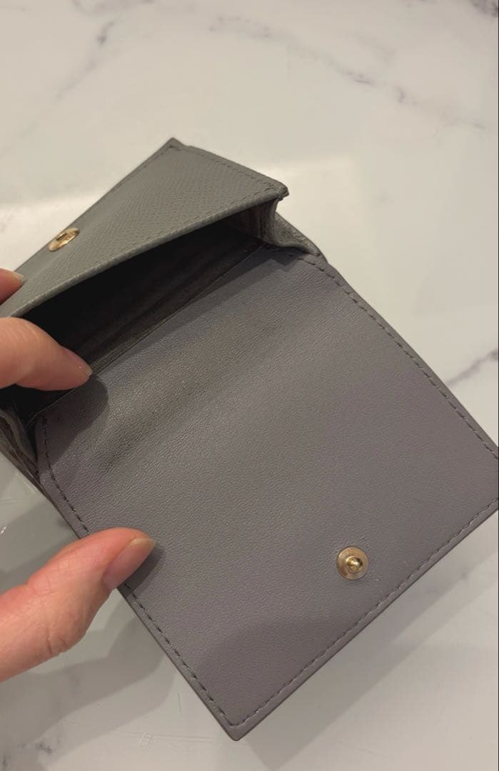 DIOR ディオール 30モンテーニュ コンパクトウォレット Dior 水色