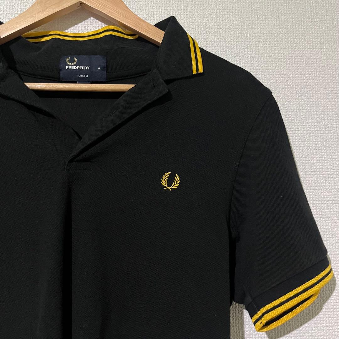 FRED PERRY 半袖ポロシャツ ブラック Mサイズ