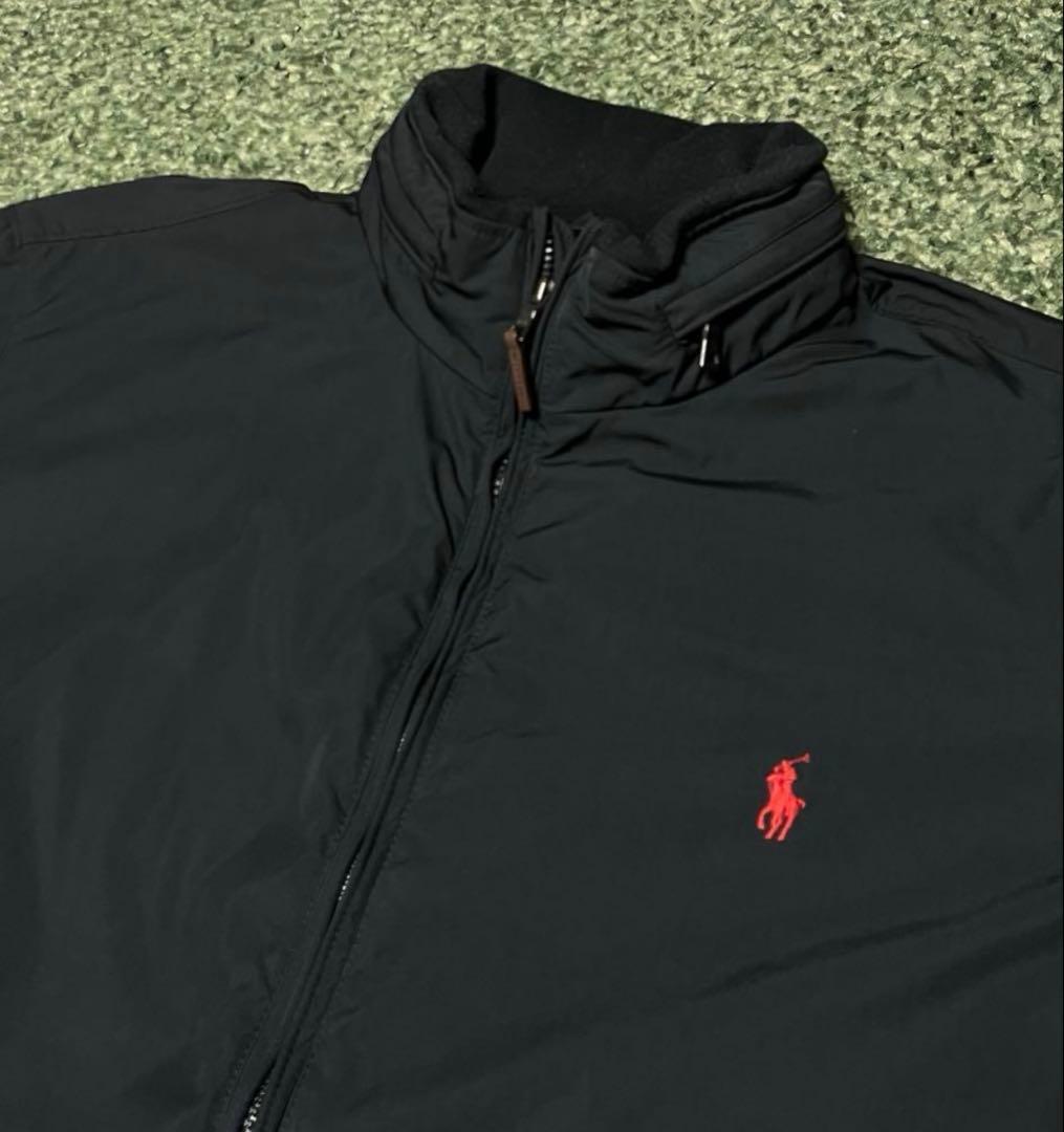 ラルフローレン ブラック　ナイロン　ジャケット　スイングトップ　XXL 2XL