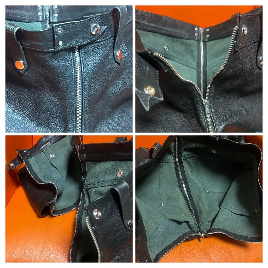 GINZI レザーボンテージパンツ　パンク　ゴシック　チェーン　リストバンド