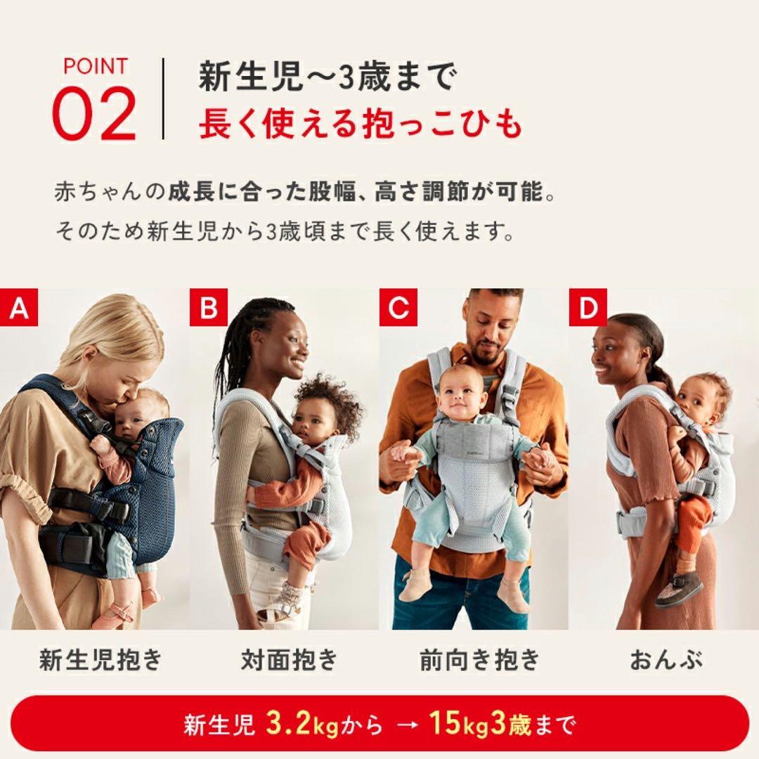 【箱・説明書あり】BabyBjörn｜ベビーキャリア ハーモニー アンスラサイト