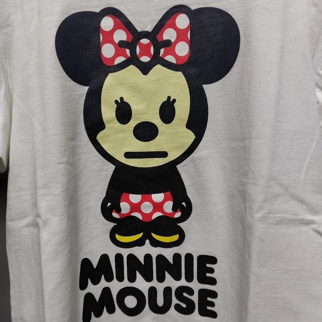 【美品】A BATHING APE × Disney ミニーマウス Tシャツ L