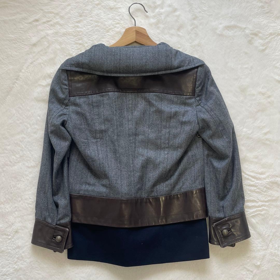 DSQUARED2 ジャンパー ブルゾン パーカー フード収納 馬革