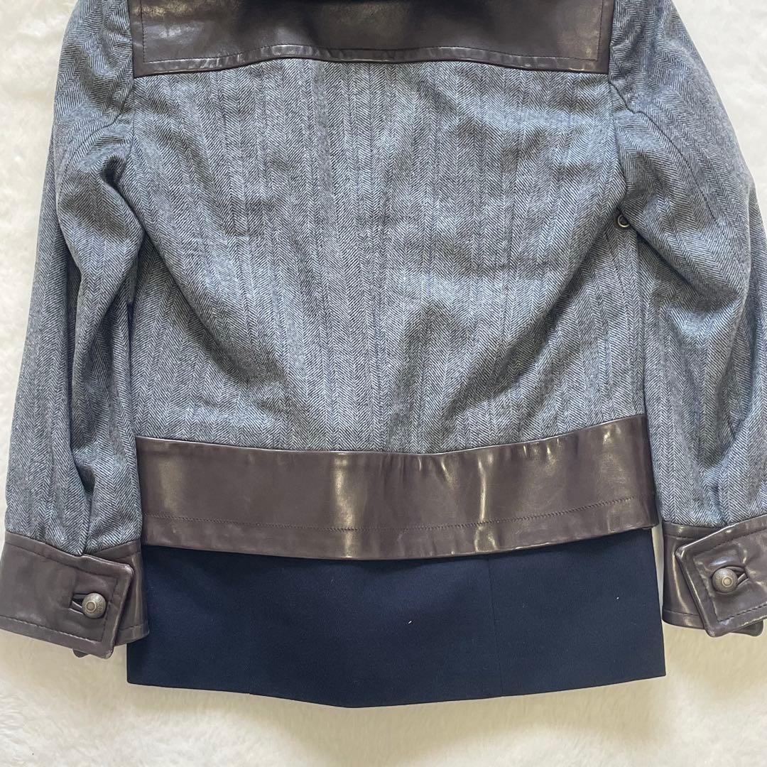 DSQUARED2 ジャンパー ブルゾン パーカー フード収納 馬革